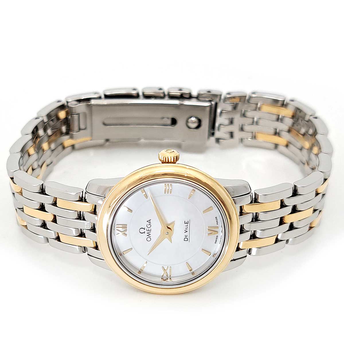 Omega De Ville Prestige Quartz Watch Steel Gold