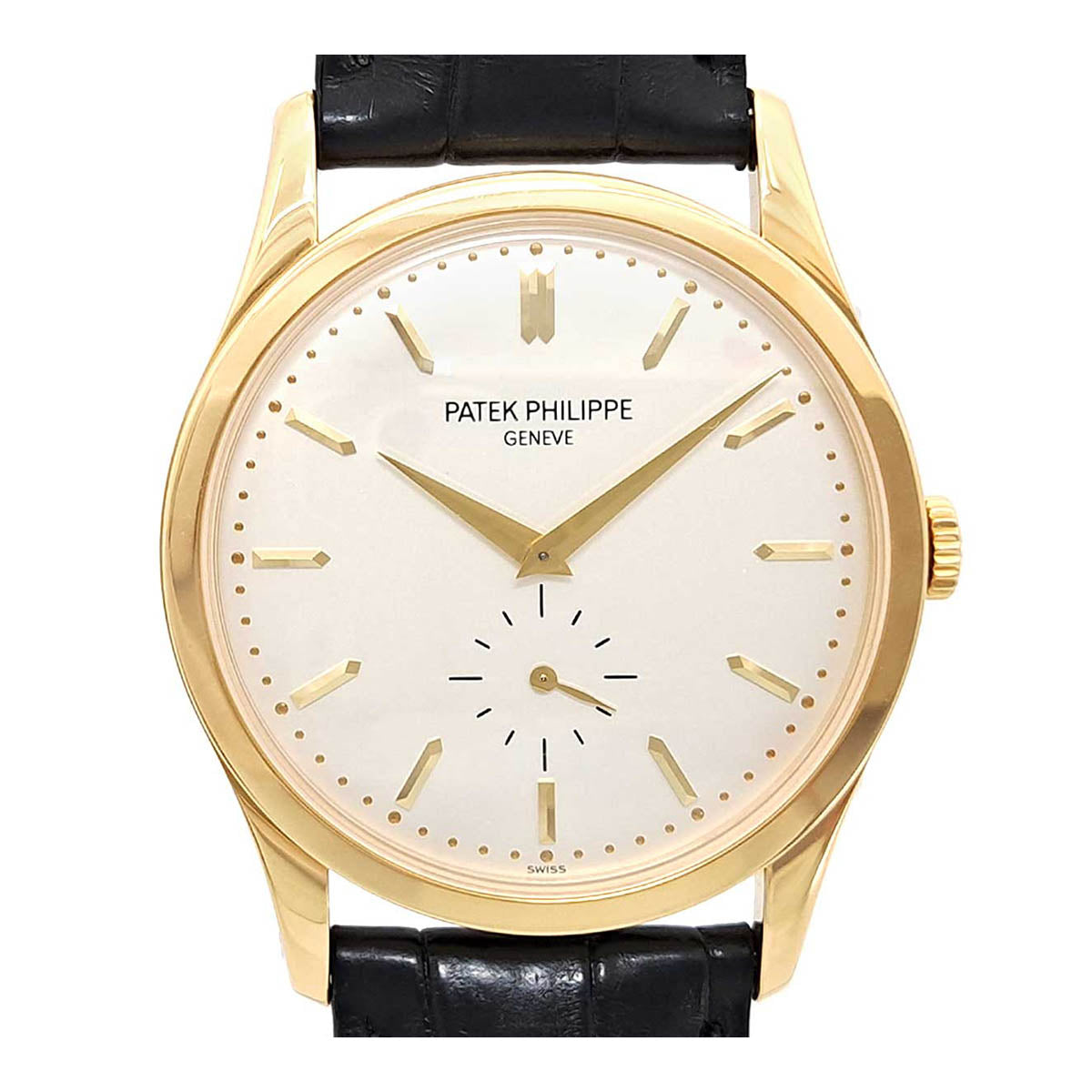 Patek Philippe Yellow Gold Leather Manual Watch 5196J-001