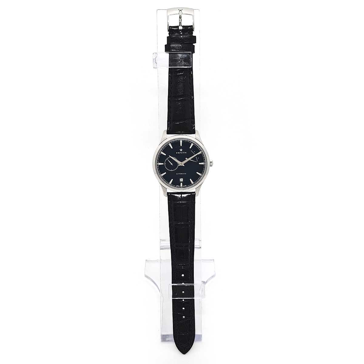 Zenith Stainless Steel Leather Automatic Watch