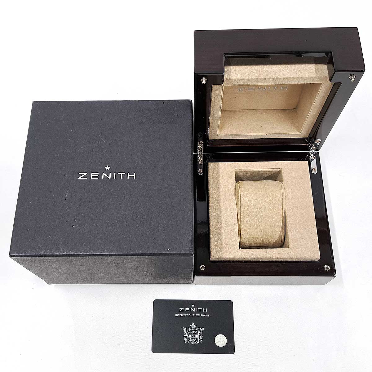 Zenith Stainless Steel Leather Automatic Watch