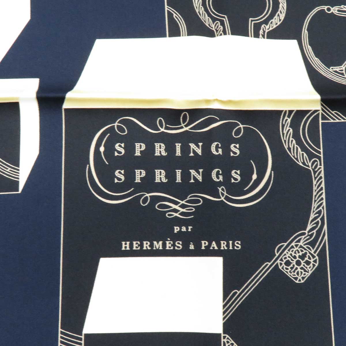 Hermes Silk Scarf Navy 90