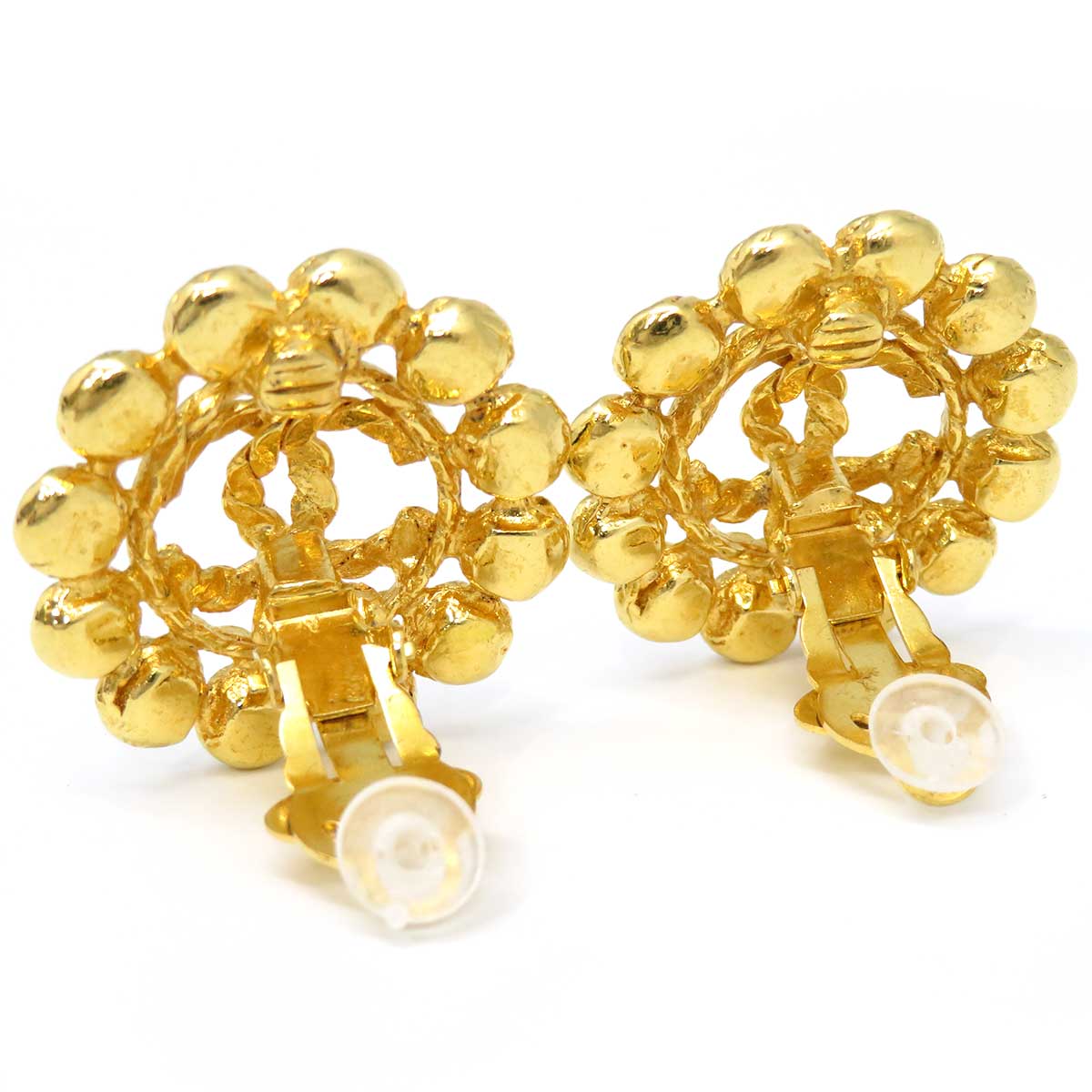 Chanel Vintage Rhinestone Earrings Clip