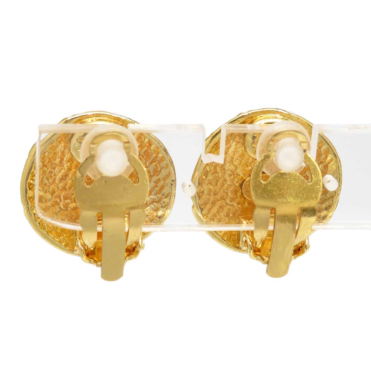 Chanel Vintage Coco Mark Round Earrings