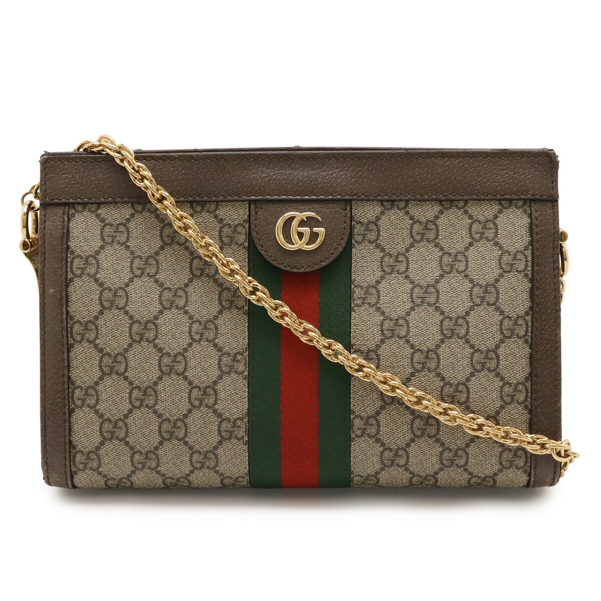 Gucci Ophidia GG Supreme PVC Chain Shoulder Bag
