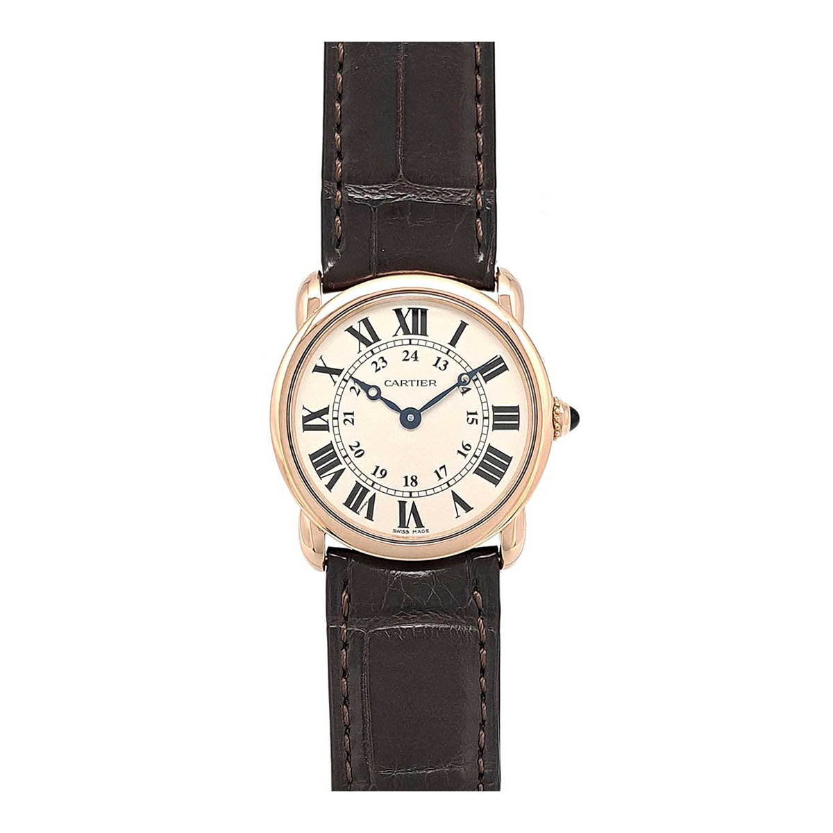 Cartier Pink Gold Leather Quartz Watch W6800151