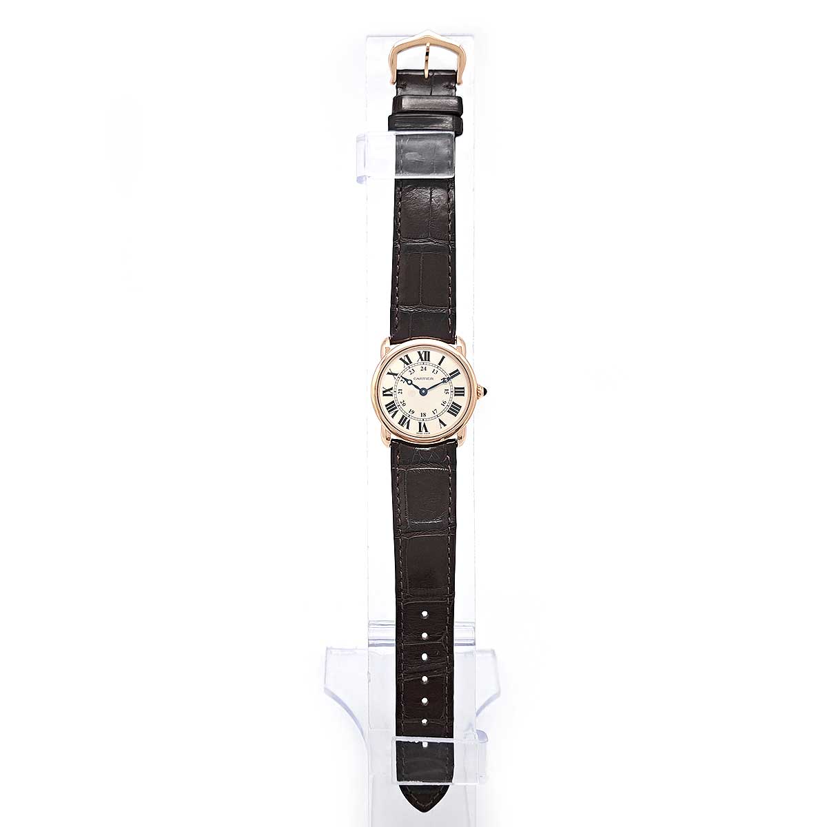 Cartier Pink Gold Leather Quartz Watch W6800151