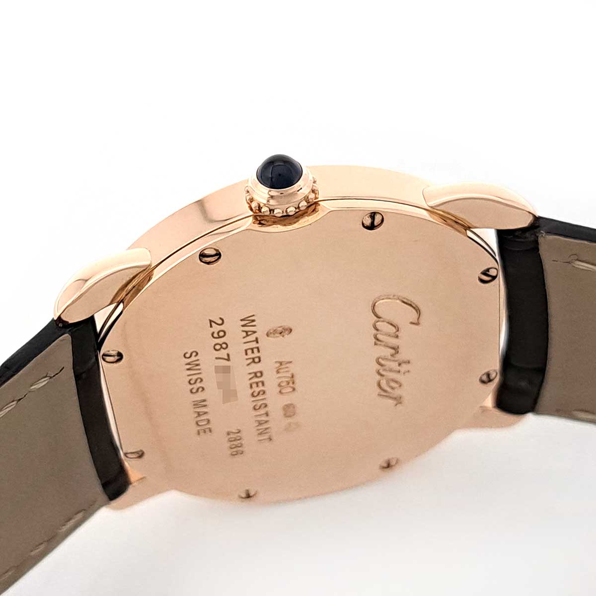 Cartier Pink Gold Leather Quartz Watch W6800151