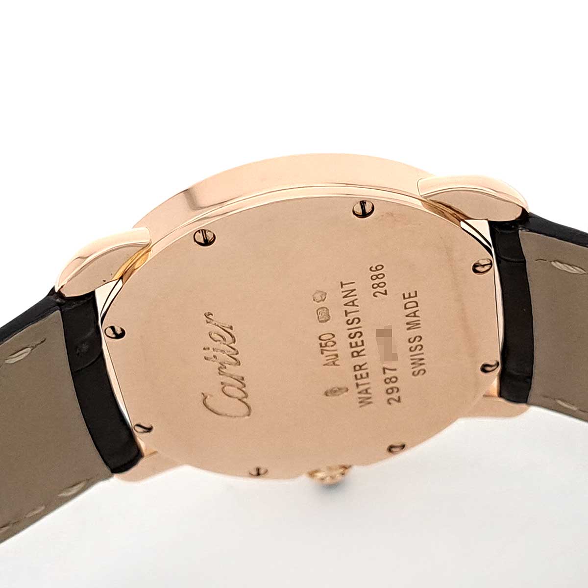 Cartier Pink Gold Leather Quartz Watch W6800151