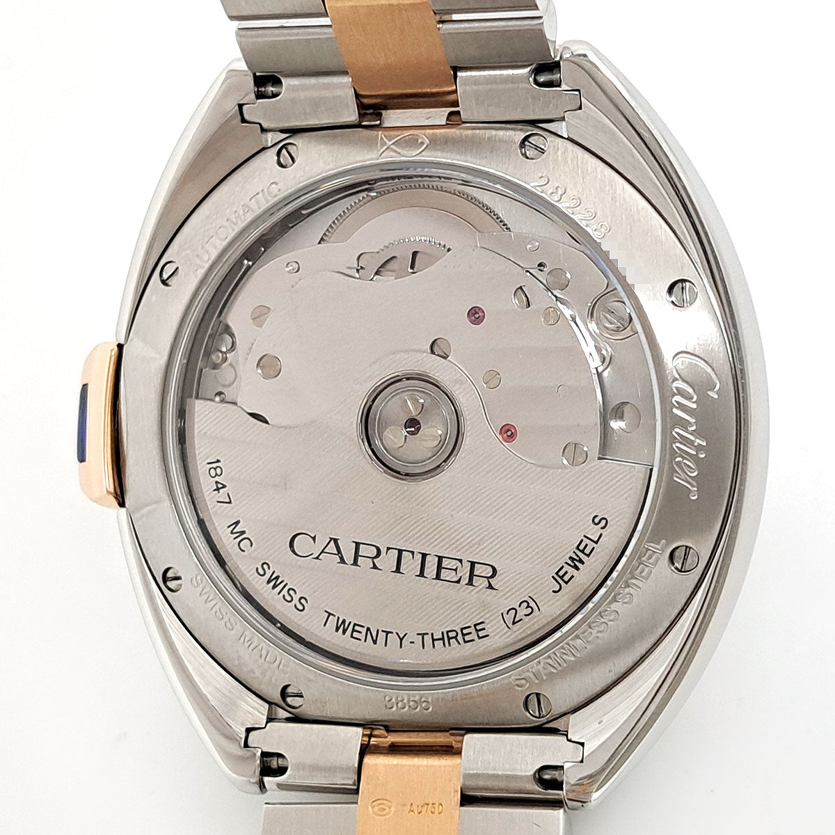 Cartier Watch W2CL0003 Stainless Steel Pink Gold Automatic