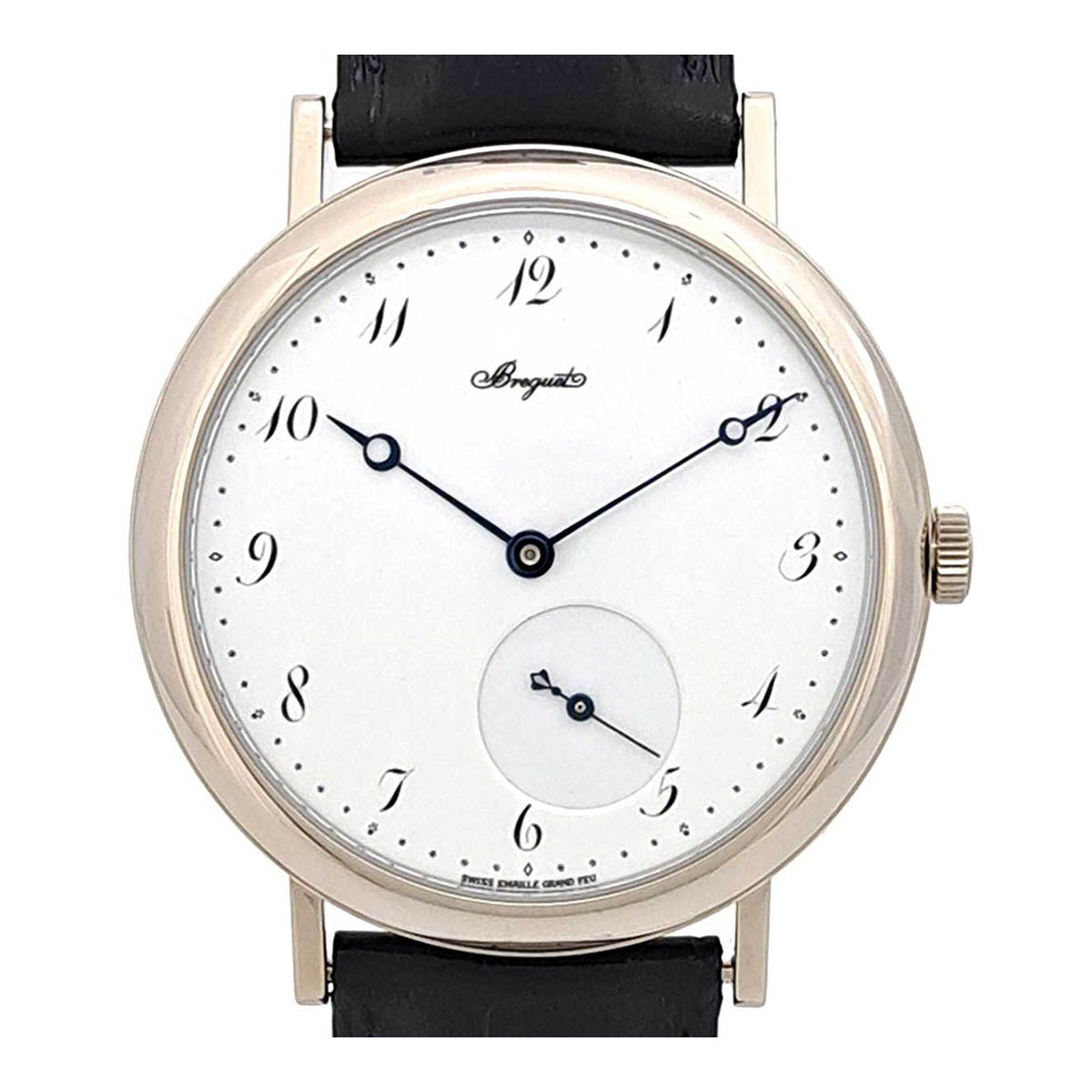 Breguet White Gold Leather Manual Watch 5140BB