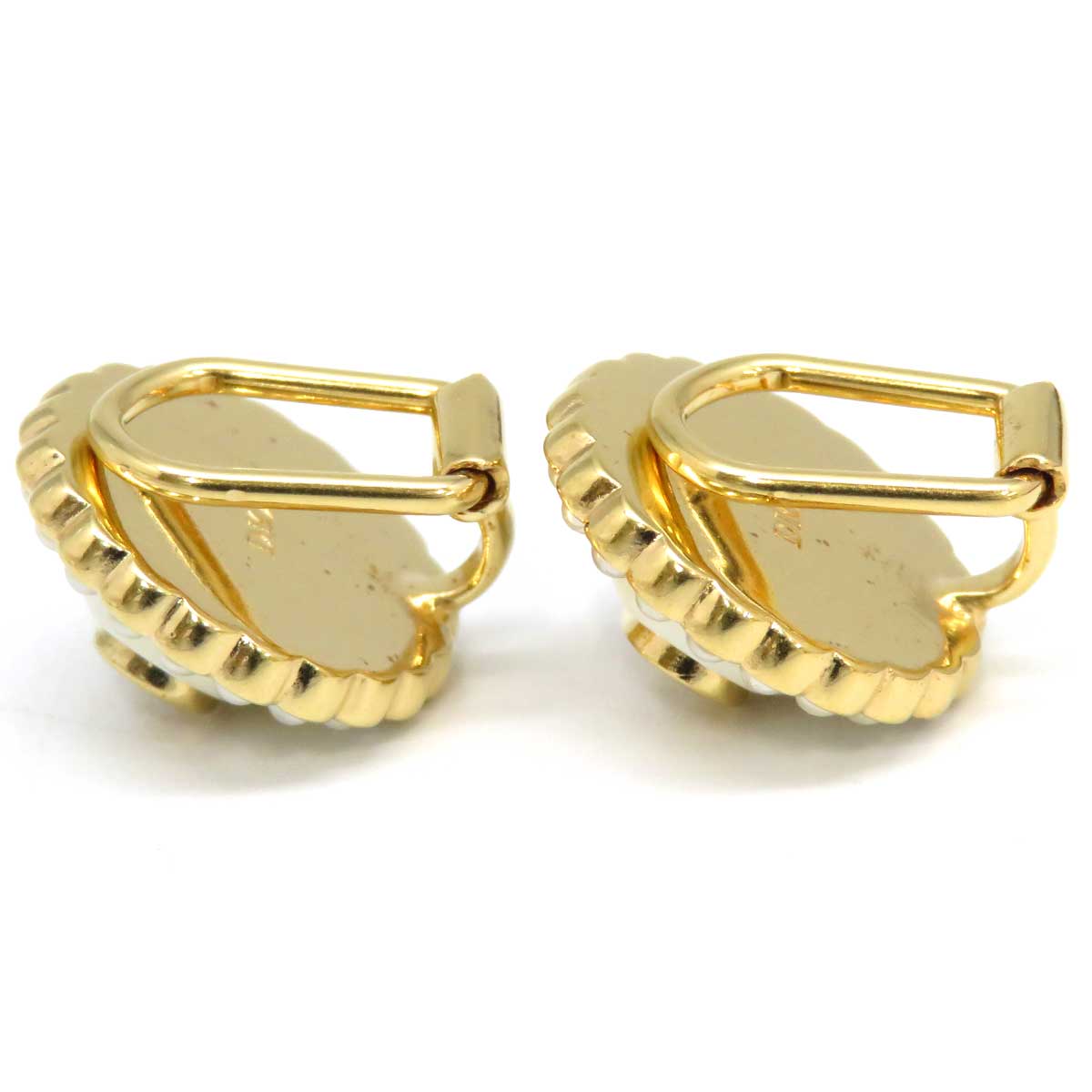 Dior Metal Resin Pearl Clip-On Earrings