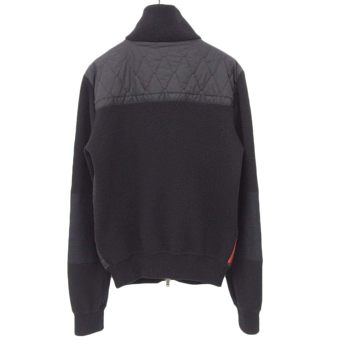 Prada Nylon Wool Padded Jacket Black