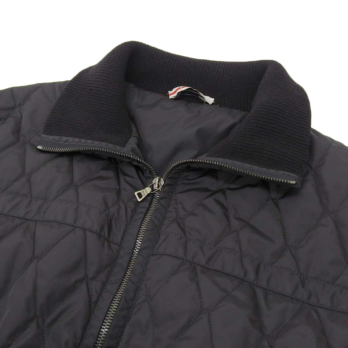 Prada Nylon Wool Padded Jacket Black