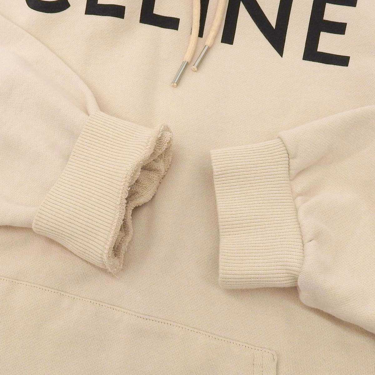 Celine Cotton Logo Print Hoodie 2Y321670Q