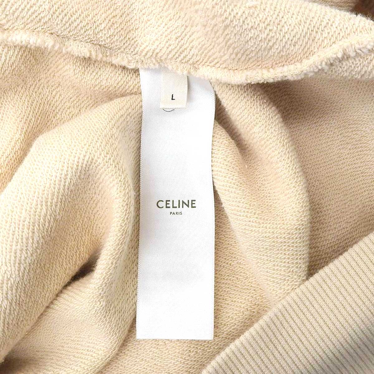 Celine Cotton Logo Print Hoodie 2Y321670Q