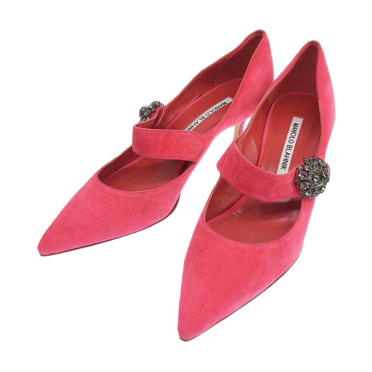 Manolo Blahnik Suede Pumps Pink