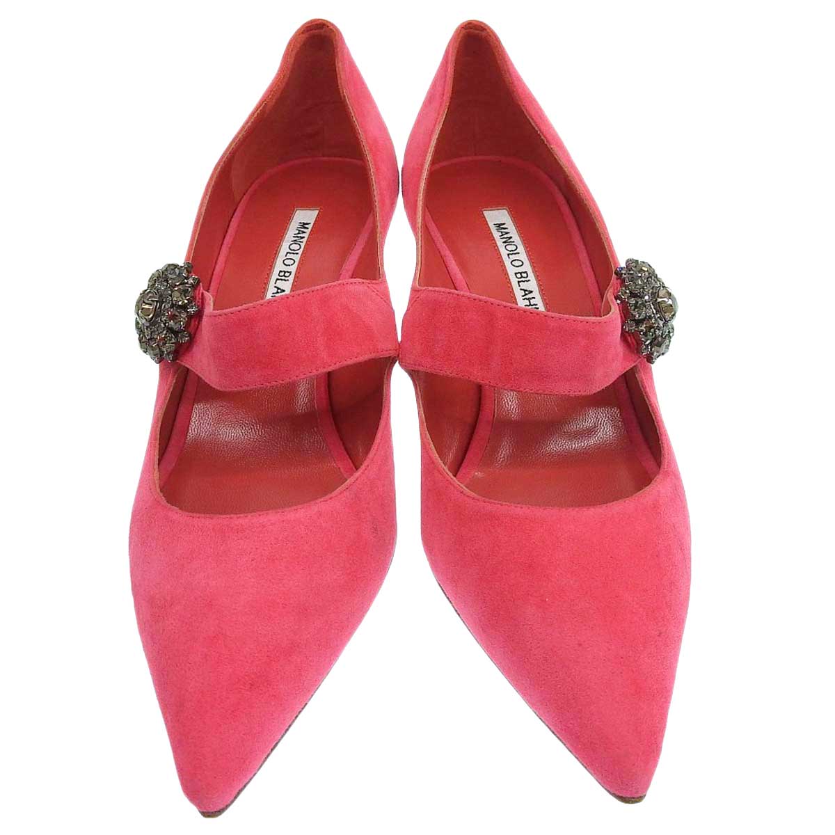 Manolo Blahnik Suede Pumps Pink