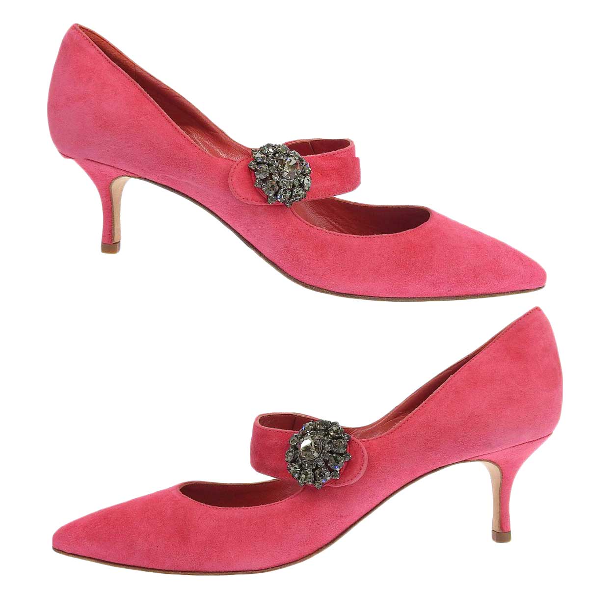 Manolo Blahnik Suede Pumps Pink