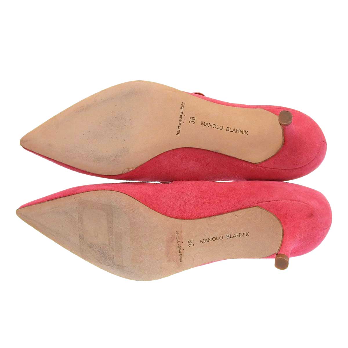 Manolo Blahnik Suede Pumps Pink