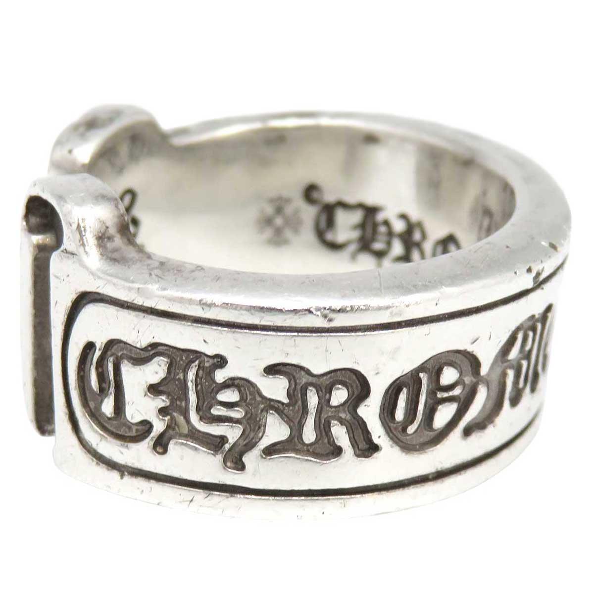 Chrome Hearts SV925 Scroll Label Ring