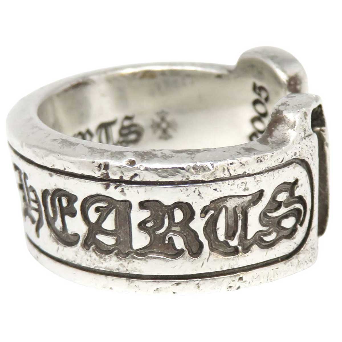 Chrome Hearts SV925 Scroll Label Ring