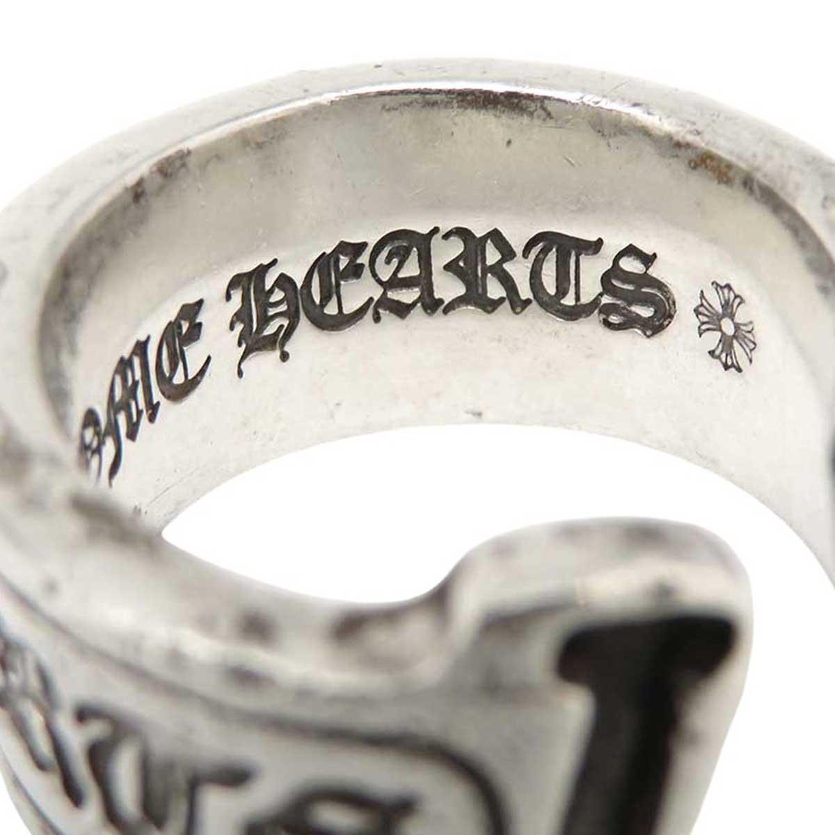 Chrome Hearts SV925 Scroll Label Ring