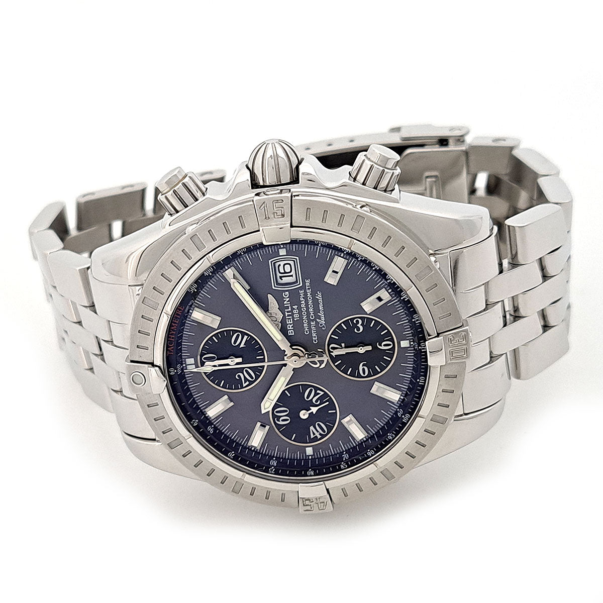 Breitling Stainless Steel Automatic Chronomat Evolution Watch A13356