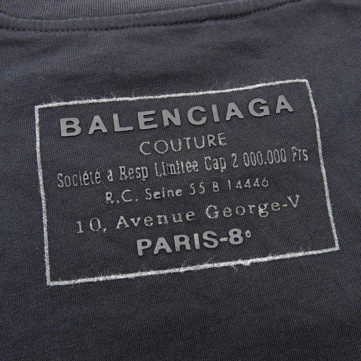 Balenciaga Cotton Back Logo T-Shirt Black