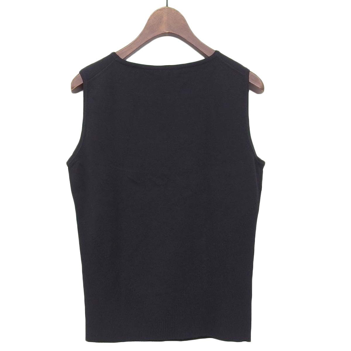 Chanel Sleeveless Knit Top Black