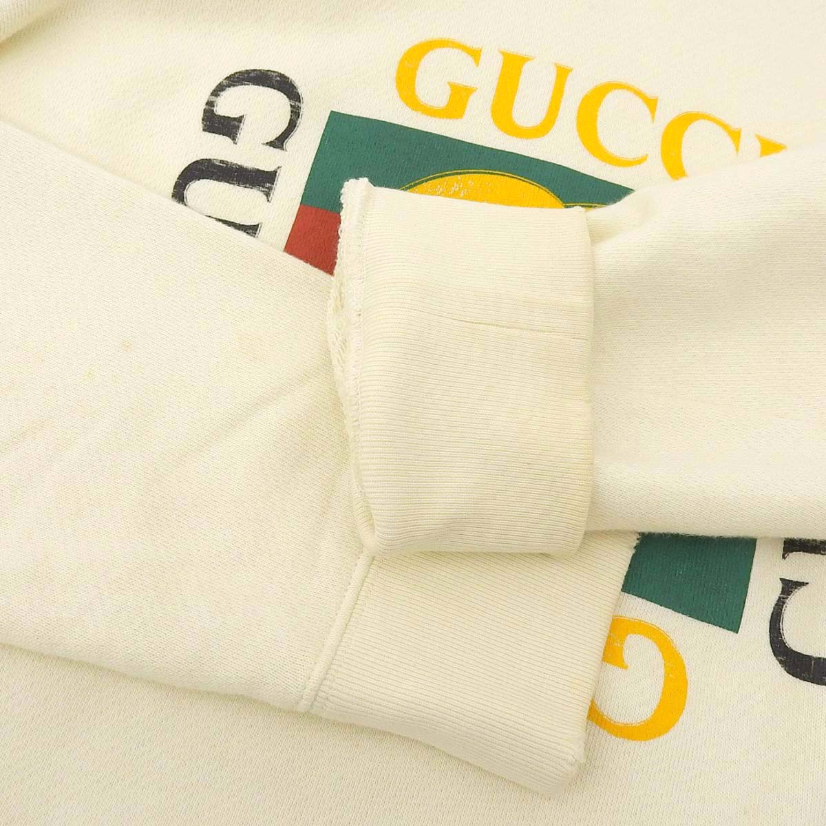 Gucci Hoodie Old Logo Ivory 454585