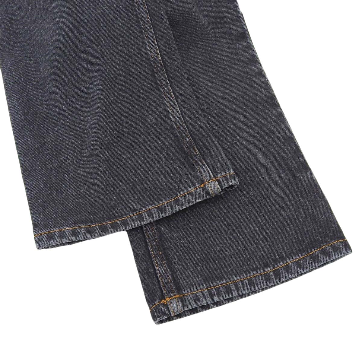 Loewe Denim Pants Black Logo Patch