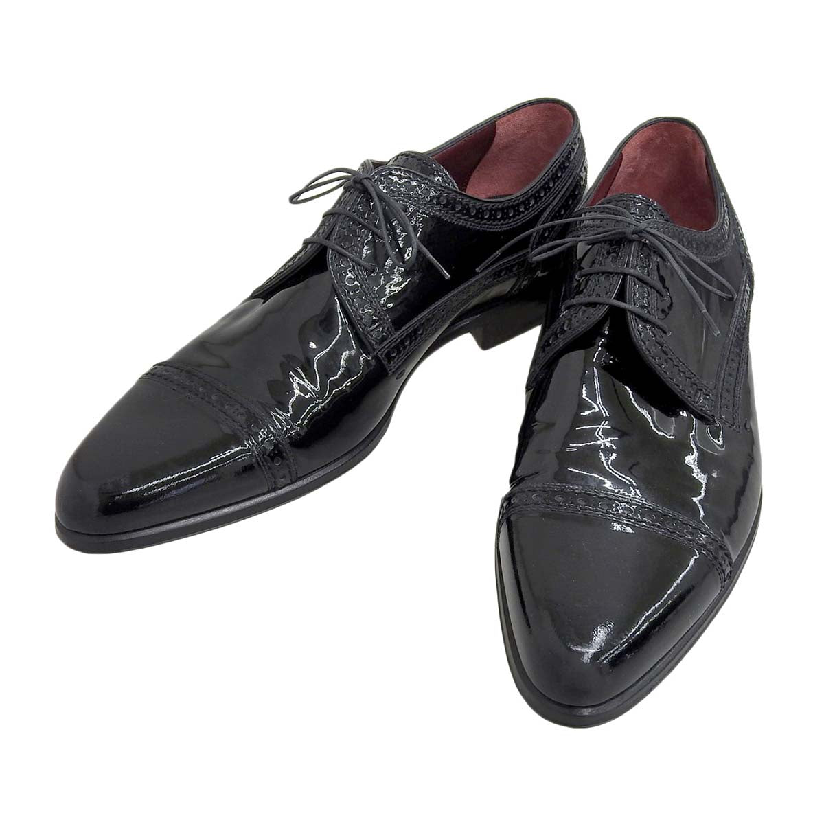 Louis Vuitton Patent Leather Lace-Up Dress Shoes