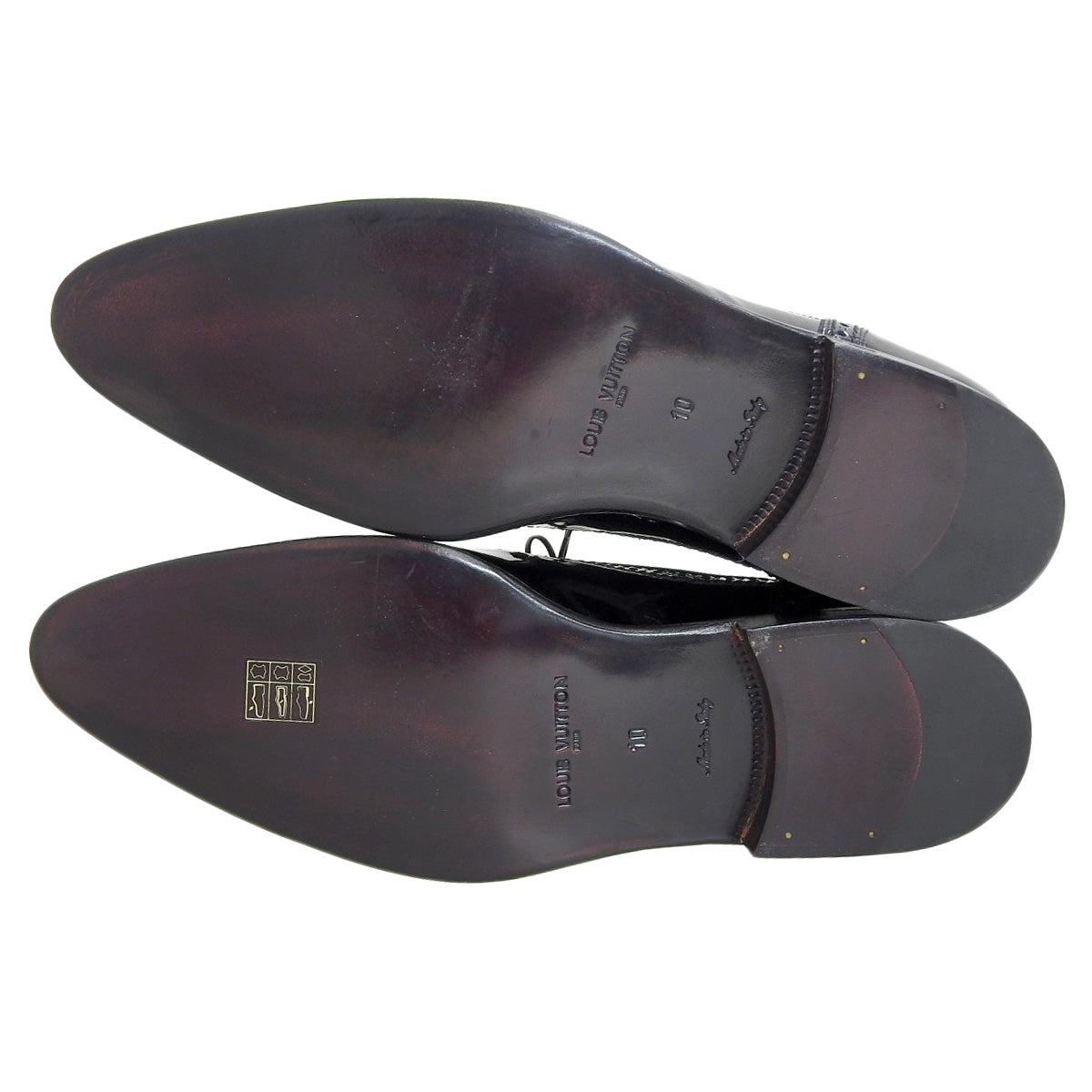 Louis Vuitton Patent Leather Lace-Up Dress Shoes