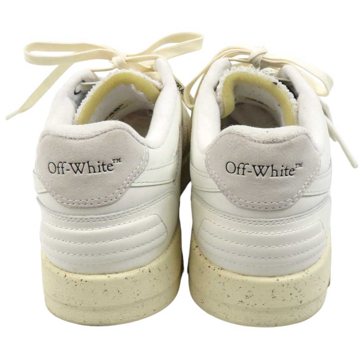 Off-White Mesh Suede Sneakers Ivory