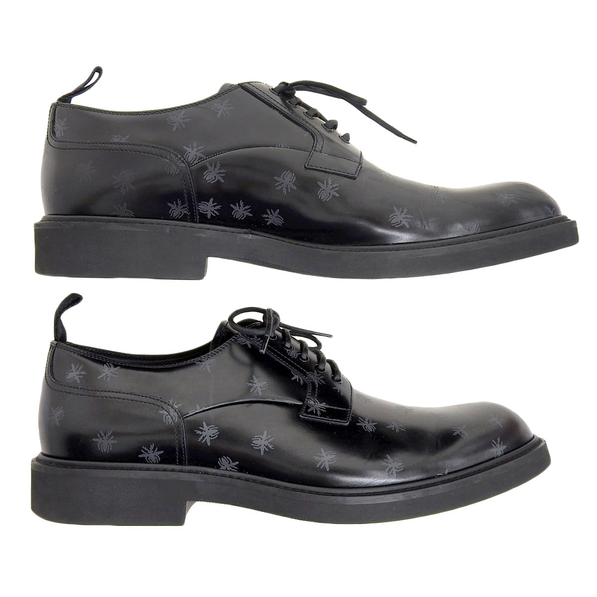 Dior Black Leather Lace-Up Dress Shoes