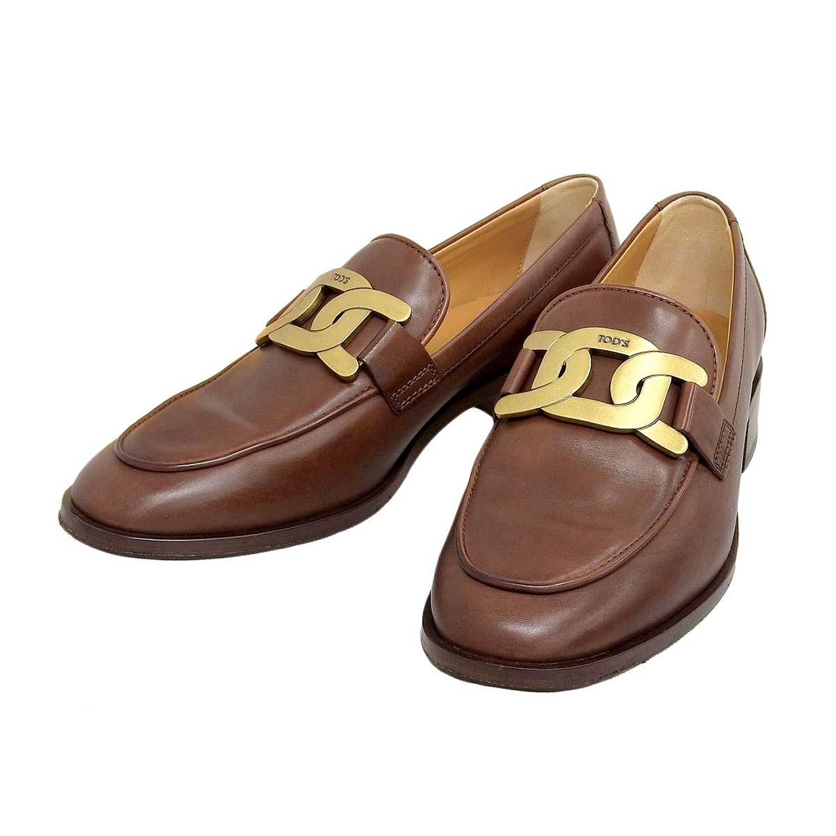 Tod's Leather Kate Loafers Brown