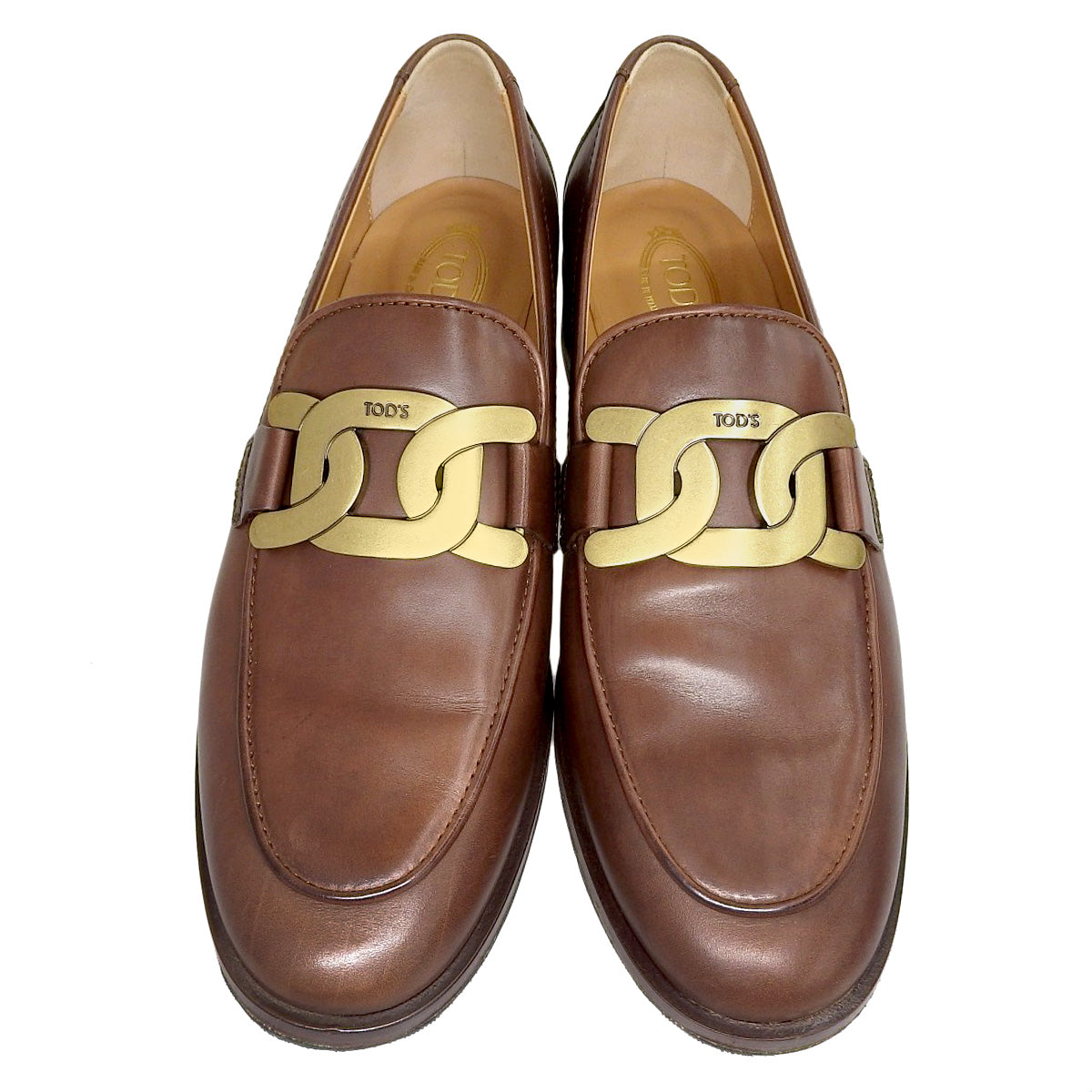 Tod's Leather Kate Loafers Brown