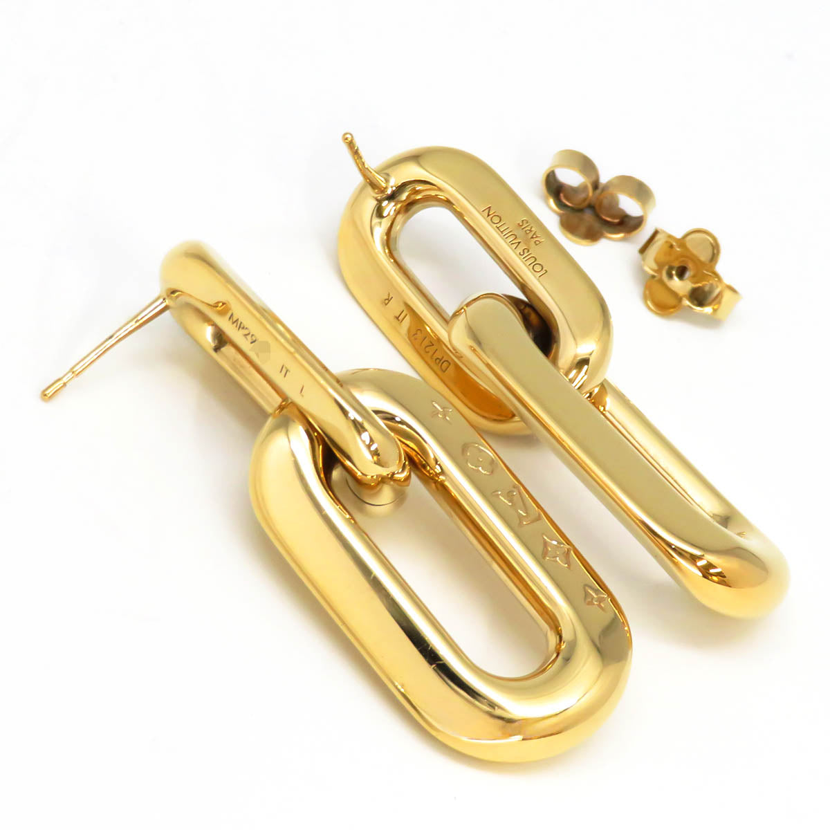 Louis Vuitton Metal Gold Earrings MP2990