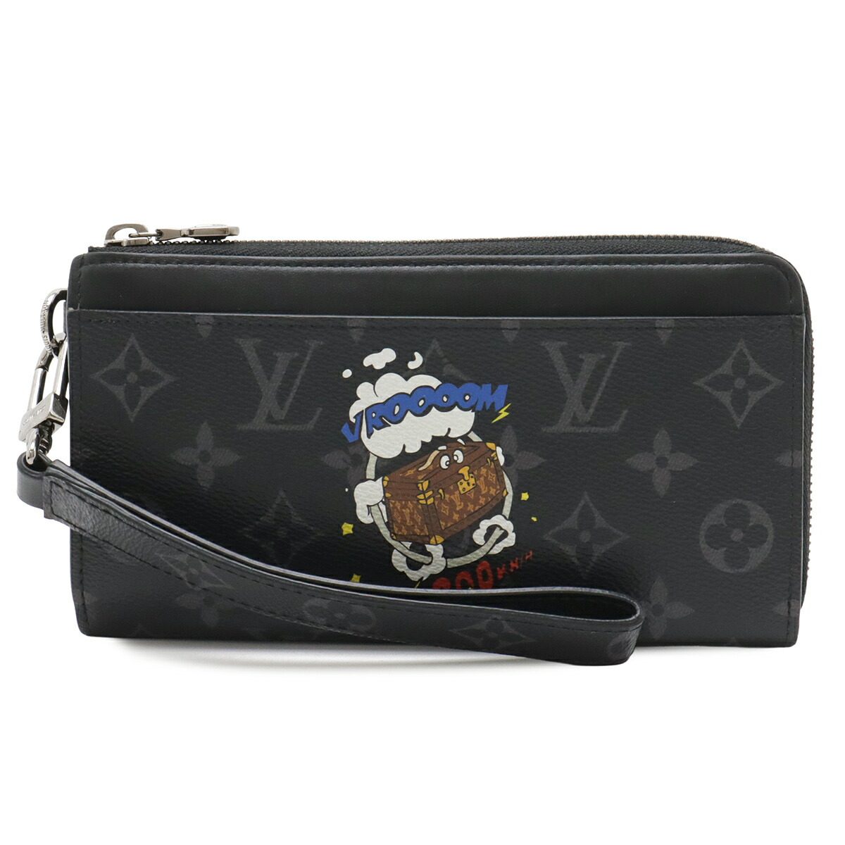 Louis Vuitton Zippy Dragonne Monogram Eclipse Long Wallet