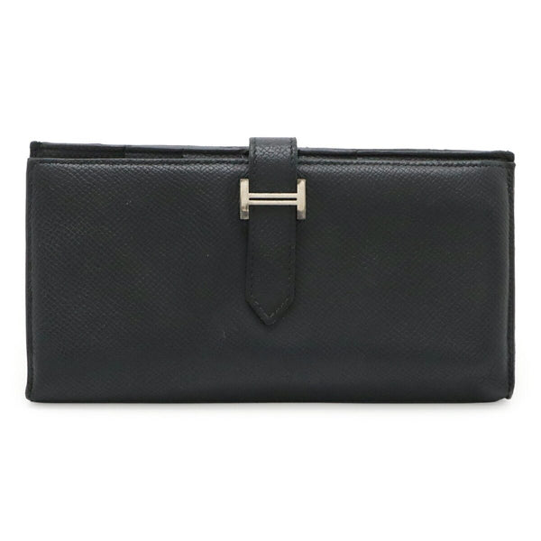 Hermes Bearn Souffle Epsom Leather Long Wallet