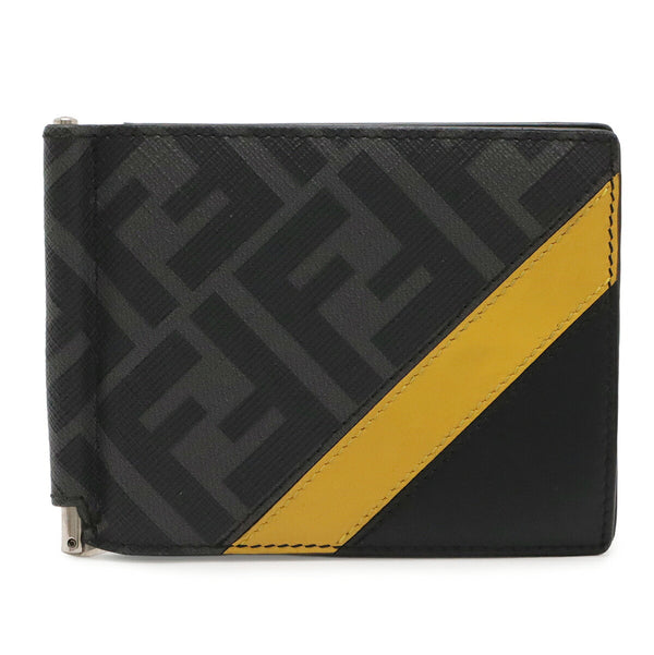 Fendi Diagonal Zucca PVC Bifold Wallet