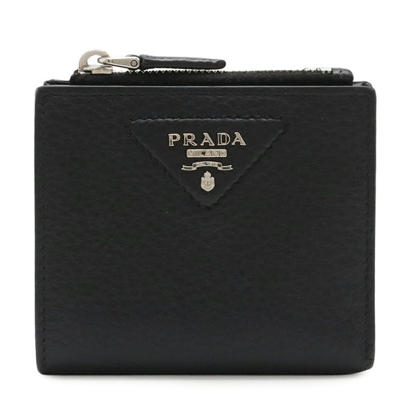 Prada Leather Compact Wallet