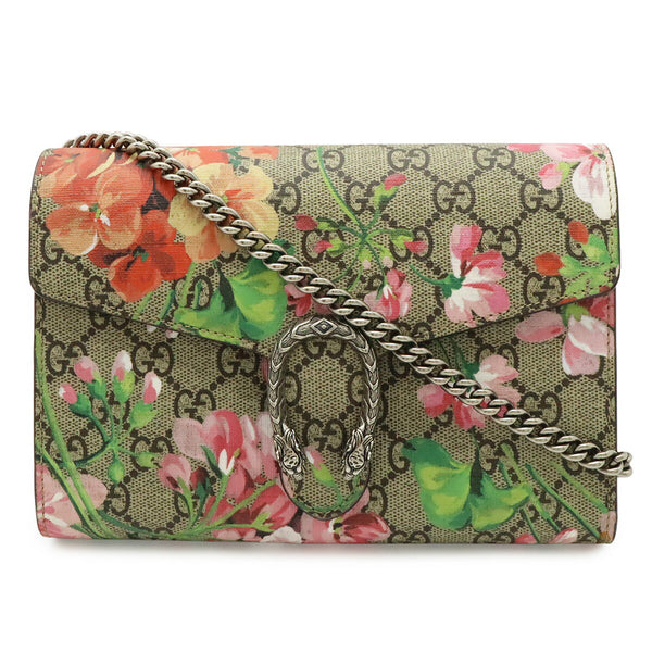 Gucci Dionysus GG Blooms Coated Canvas Chain Bag