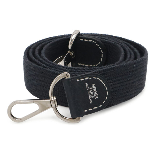 Hermes Garden Party Canvas Leather Shoulder Strap