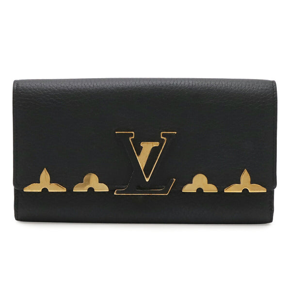 Louis Vuitton Portefeuille Capucines Taurillon Leather Long Bifold Wallet