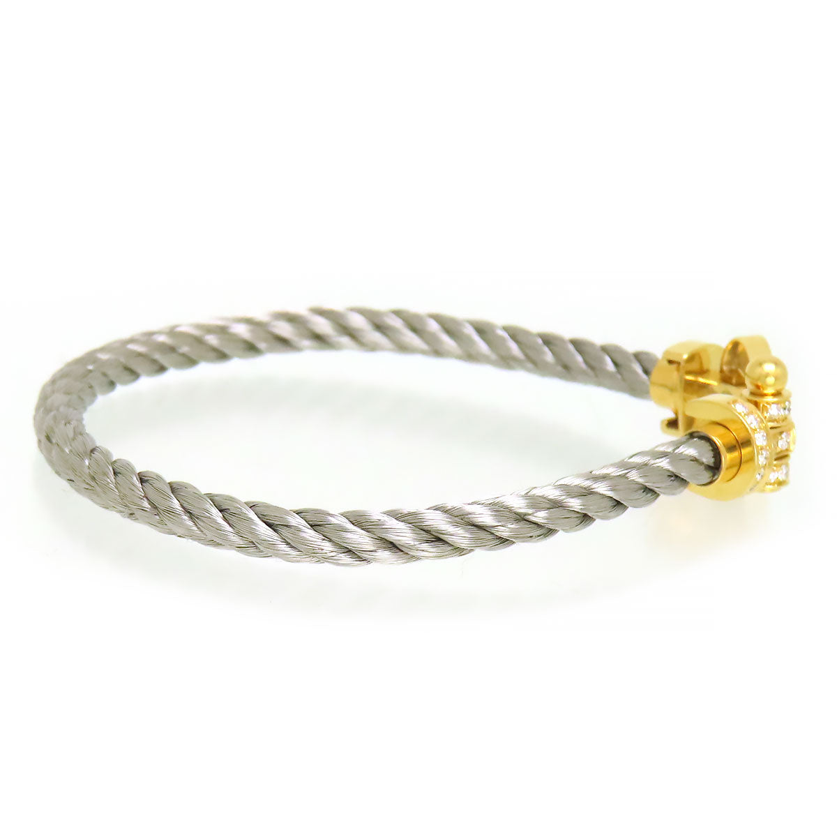 Fred Bracelet Au750 K18YG Steel Diamond