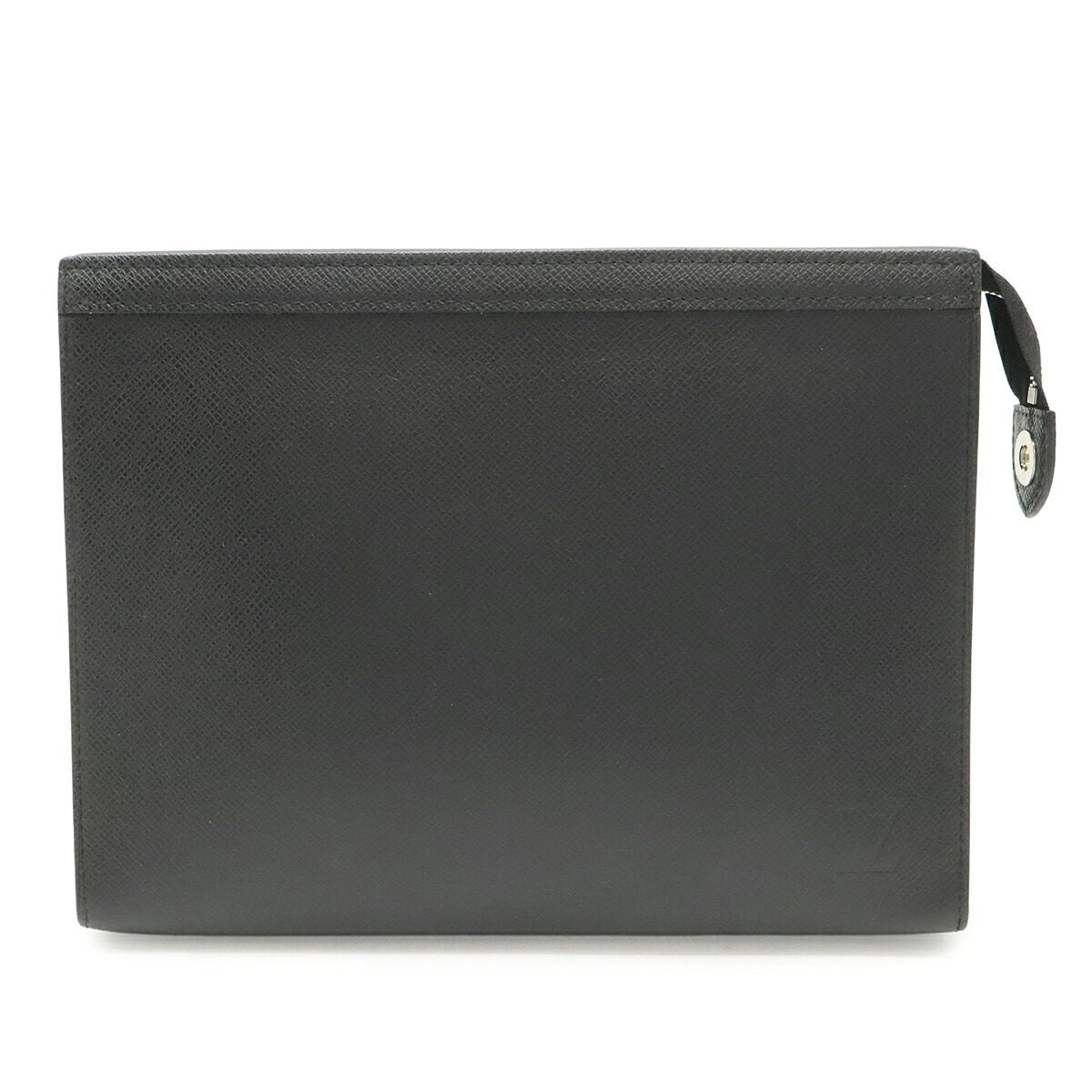 Louis Vuitton Pochette Voyage MM Taiga Leather Clutch Bag