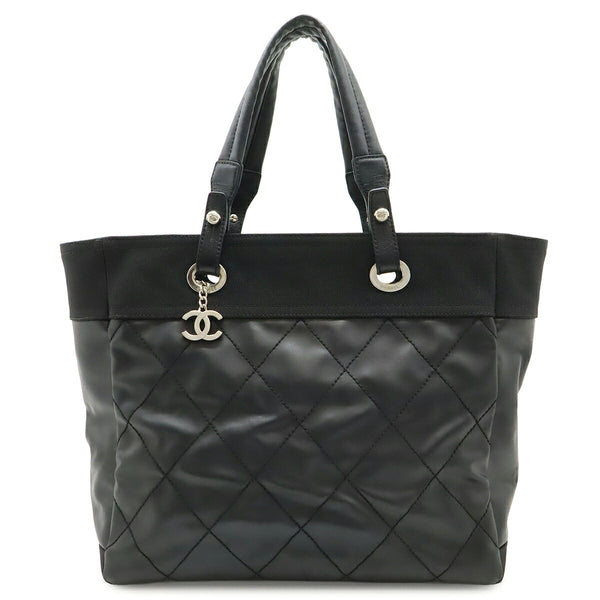 Chanel Paris Biarritz Coated Canvas Tote Bag Handbag