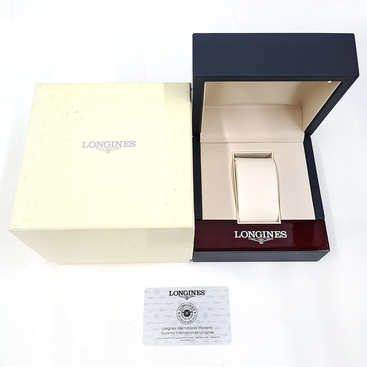 Longines Stainless Steel Leather Diamond Automatic Watch