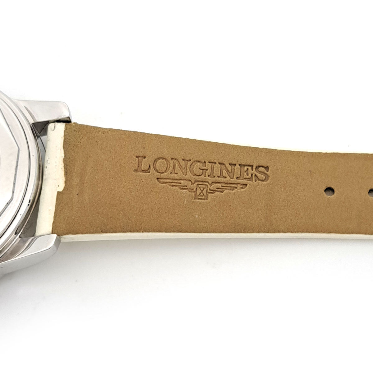 Longines Stainless Steel Leather Diamond Automatic Watch